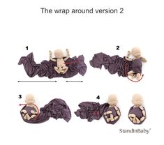 the instructions for how to make an origami bat with wings and legs, in spanish