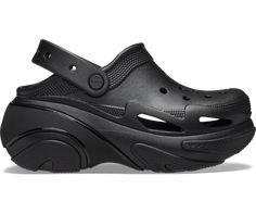 Crocs Crush Clog, Crocs Crush, Clog Crocs, Black Crocs, Self Expression, The Bubble, Triple Black, Feminine Style, 360 Degree