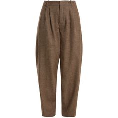 Mid Rise Pants, Peg Leg, Pants Tailored, Tweed Pants, Tweed Trousers, Brown Trousers, Winter Capsule, Brown Tweed, Pants Brown