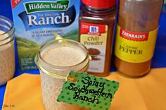 the ingredients for this recipe are displayed on a table