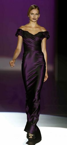 Jewel Tone Evening Gowns, Dark Purple Elegant Dress, Jewel Tone Gown, Dark Purple Gown Elegant, Dark Purple Evening Dress, Purple Off Shoulder Dress, Dark Gown, Dark Purple Gown, Purple Evening Gown