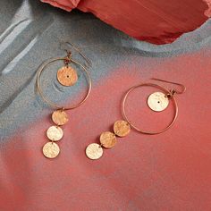 Textured circle hook earrings by Adele Dejak | V&A Shop Golden Hoops, Outfit Shop, African Style, Exclusive Gift, Stylish Jewelry, Adele