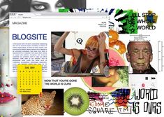 a collage of photos with words and pictures on them, including an image of a woman's face