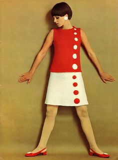 1960s dots 1960s Mod Fashion, Usa Pattern, 1960s Dresses, Look Retro