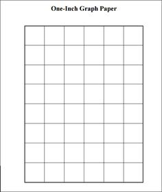 a one - inch graph paper with squares on it