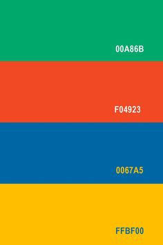 an image of four different colors in the same color scheme