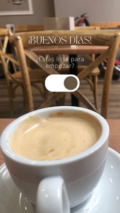 a cup of coffee sitting on top of a saucer