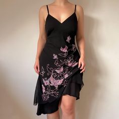 Size: M/L Color: Black Condition: Perfect vintage condition Measurements: Armpit to armpit: 45cm / 17.7 inches Length: 115 cm / 45.2 inches Pre Fall Collection, Butterfly Dress, Fall Collection, Pre Fall, Dress Clothes For Women, The Netherlands, Halloween Shopping, Netherlands, Art Collection