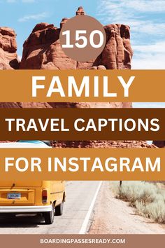 150 family travel captions for Instagram, featuring heartwarming family trip quotes and funny travel captions Funny Travel Captions, Instagram Travel Captions, Family Trip Quotes, Travel Captions For Instagram, Family Captions, Trip Quotes, Family Travel Quotes, Boarding Passes, Travel Captions