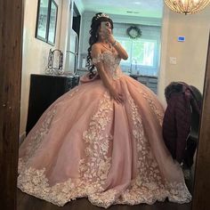 Light Pink Quinceanera, Light Pink Quinceanera Dresses, Filipino Debut, Pink Quinceanera Dresses, Mexican Funny, Pink Quinceanera, Quinceanera Pink, Quinceanera Themes Dresses, Quinceañera Dresses