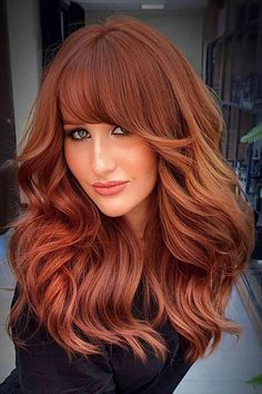 Long Thick Visible Layers and Bangs Layers And Bangs, Hair Photo