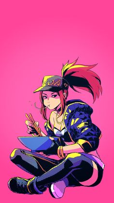 Ekko League Of Legends, Akali Kda, Akali Lol, Zed League Of Legends, Akali League Of Legends, Champions League Of Legends, League Of Legends Characters, Lol League Of Legends, Cyberpunk Art