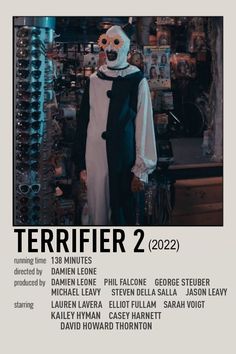 the poster for terrier 2 is displayed in front of a wall full of bottles