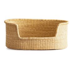 an empty basket on a white background