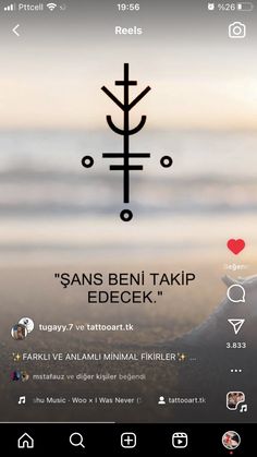 an image of a phone screen with the text sans beni takip edeeck