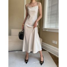 Summer Satin Champagne Slip Dress Fabric: 100% Polyester Size: S, M, L Multiple Color Selections: Champagne  Season: Summer Champagne Slip Dress, Slip Dress Satin, Dance Pants Hip Hop, Dance Pants, Dress Satin, Solid Color Shirt, Satin Slip Dress, Pullover Shirt, Multiple Color