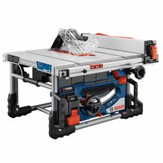 This Bosch cordless table saw combines the power of a corded table saw plugged in at the workshop with true mobility you can bring on site. Featuring BITURBO Brushless™ Technology, this portable table saw delivers a professional cordless solution to the jobsite. It is part of the PROFACTOR™ System, which pairs BITURBO Brushless™ Technology with a CORE18V® PROFACTOR™ battery. It delivers a powerful 5, 500 rpm. BITURBO Brushless™ Technology is a high-performance motor and drive-train system design Jobsite Table Saw, Portable Table Saw, Train System, Saw Tool, Tool Table, Woodworking Table, Cordless Power Tools, Portable Table, Fence Design