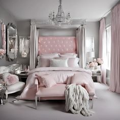 Pink Bedroom Ideas for a Stylish Makeover Blush Pink Living Room, Cozy Baby Room, Ideas Habitaciones