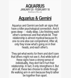 an article about aquarius and geranii in the zodiac sign language, with text below it