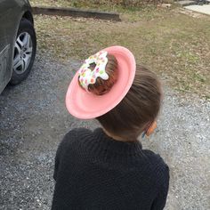 Crazy Hair Day at school! #donuthair Ideas For Crazy Hair Day, Surfer Hair, Easter Hair Bow