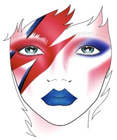 Ziggy Stardust Makeup, David Bowie Makeup, Rock Makeup, Performance Makeup, Drag Makeup, Theatrical Makeup, Character Makeup