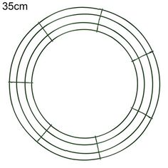 a drawing of a circular wire frame with three sections in the middle and one section at the