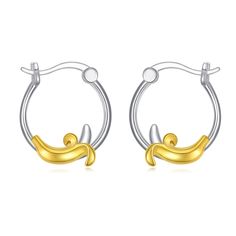 PRICES MAY VARY. 【Design Concept】: Banana hoop earrings' design is inspired by the shape and color of bananas, to recall the memories and nostalgia . The shape and color of the banana ring create a relaxed, fun atmosphere and present the concept of innocence and liveliness . 【Specifications】Note: The slight difference in the measurement of each banana earrings silver. Earring length: 0.70 inches * 0.62 inches. Material: 925 silver. 【Healing Power】: Banana hoop earrings symbolize innocence, happi Banana Earrings, Watermelon Earrings, Yellow Banana, Fruit Jewelry, Earrings Design, Sterling Jewelry, Healing Power, Healing Powers, Silver Earring