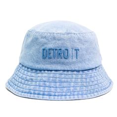 Detroit blue denim bucket hat 56cm  100% cotton Luxury Blue Bucket Hat, Denim Bucket Hat, Bucket Hats, Caps Hats, Bucket Hat, Blue Denim, Accessories Hats, Bathing Beauties, Pet Supplies