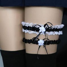 Fabric Material: Lace. PolyesterColor: White. Pink. Black Leg Garters, Garter Stockings, Legs Ring, Garter Wedding, Wedding Garter Lace, Leg Garter, Leg Chain, Bridal Decorations, Stockings Legs