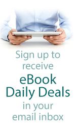 a man holding an electronic device with the text sign up to receive e - book daily details in your email inbox