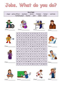 a crossword puzzle with words and pictures to help children learn how to use it