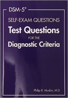 the book cover for self - exam questions test questions for the diagnostic critera