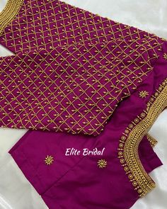 Full Bead Work Bridal Blouse 💖 Aari Designs, Maggam Works, Maggam Work Blouses, Maggam Work Blouse Designs, Aari Embroidery, Bridal Blouse