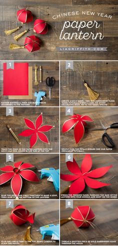 the instructions for how to make paper flowers