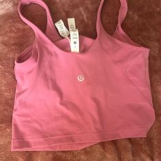 Pink Lychee Original Price - $68 Discontinued Color In Align Tanks! Never Worn Before!! Excellent Condition! Lululemon Size 2, Lulu Wishlist, Lulu Fits, Sporty Clothes, Lulu Outfits, Lululemon Bags, Align Tank, Lululemon Align Tank, Desired Reality