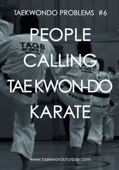 some people are doing karate in a gym with the words people calling taekwon do karate