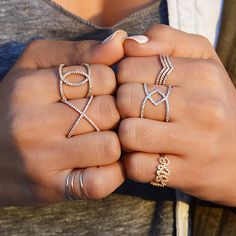 Jewelry Combo, V Ring, Rose Gold Promise Ring, Friendship Ring, Antique Engagement Ring, Gold Promise Rings, Friendship Rings, Hand Accessories