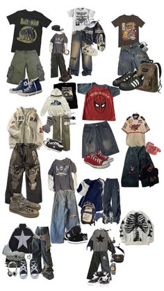 90s Streetwear Aesthetic, Y2k Grunge Style, Silly Clothes, Outfit Inspo Casual, Guys Clothing Styles, Clothes And Shoes, Streetwear Aesthetic, Estilo Hip Hop, 90s Streetwear