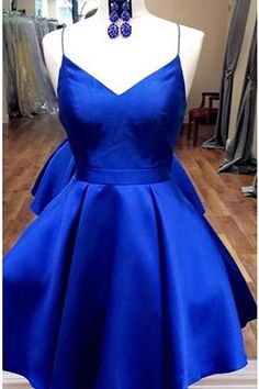 Royal Blue Homecoming Dresses,Short Homecoming Dress,Cute Dresses,Fashion Homecoming Dresses DR0354 Graduation Dresses, Grad Dresses Short, Grey Prom Dress, Royal Blue Shorts, Satin Homecoming Dress, Royal Blue Prom Dresses, Blue Homecoming Dresses, Cheap Evening Dresses, Short Homecoming Dress