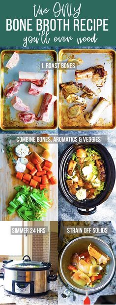 the brochure shows how to make bone broth in an instant pressure cooker