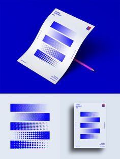 two different types of blue and white paper