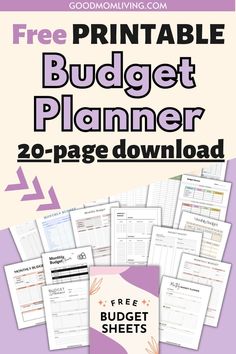 FREE Budget Planner Free Download! (20 Pages) | Printable Planner by  Paul Boles Budget Binder Free Printables Templates, Free Budget Printables 2024, Weekly Budget Planner Printable Free, Budget Planner Free Download, Budget Planner Template Free Printables, Free Printable Budget Worksheet, Bi Weekly Budget Printable Free, Paycheck Budget Printables Free, Monthly Saving Challenge Free Printables