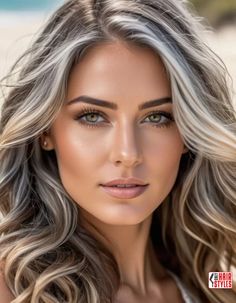 Dark Blonde Hair Going Grey, Best Way To Hide Gray Hair In Dark Hair, Hair Color To Cover Gray Hair, Gray Balayage On Brown Hair, Silver Hair Highlights Brown Brunettes, Blonde To Cover Gray Hair, Blend Gray Hair Brunettes, Growing Out Gray Hair Blending, Grey Blending Highlights Blondes