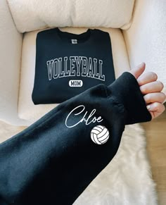 Personalized Volleyball Mom Sweatshirt, Customized Volleyball Mom Sweater, Custom Name Volleyball Mom Hoodie, Volleyball Mama Sweatshirt - Etsy Travel Volleyball Mom, Volleyball Clothes Design, Volleyball Mom Shirts Ideas, Volleyball Mom Sweatshirt, Volleyball Sweatshirts Design, Volleyball Shirt Ideas, Volleyball Swag