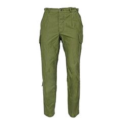 The Dutch Army 6 pockets trouser in olive green is a military pants that are typically made from durable and rugged materials to withstand tough outdoor conditions. The trousers feature six pockets, two on the front, two on the back, and two on the sides, providing ample space for carrying essential items. The olive green color is a popular choice for military-style clothing, providing a natural, earthy tone that blends well with various environments. These trousers are designed for comfort, mob Khaki Bottoms With Patch Pockets For Outdoor Activities, Khaki Bottoms With Patch Pockets For Outdoor, Green Combat Style Long Pants, Green Combat Long Pants, Military Style Khaki Pants With Pockets, Military Pants With Multiple Pockets, Military Style Pants With Multiple Pockets, Military Style Cargo Pants With Hip Pockets, Khaki Combat Bottoms With Patch Pockets