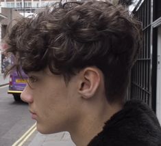 Boys Hairstyles Curly Hair, Wavy Boys Hair Style, Guy Haircuts For Curly Hair, Haircut For Guys With Curly Hair, Boys With Permed Hair, Boys Perms Hair, Perm Guys Hair, Haïr Cut For Curly Hair Boy, Guy Permed Hair