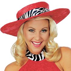 Red Hot Mama Pimp Adult Hat Costume Accessory By Rubies Red Mini Hats For Spring, Red Mini Hats For Spring Beach Outings, Red Mini Hats For Beach In Spring, Red Party Hat, One Size Fits Most, Fun Red Hat For Spring, Red Fitted Wide Brim Costume Hats And Headpieces, Fun Red Wide Brim Hat, Red Fitted Trendy Hat, Trendy Fitted Red Hat