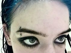 Rabastan Lestrange, Vampire Bride, Swag Makeup, Eyebrow Piercing, Being Creative, Interesting Images, Emo Makeup, Dope Makeup, Edgy Makeup