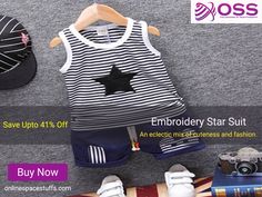 Embroidery Star Suit select this prominent 2pcs garb if you are looking for a trendy cloth for your toddlers.Free worldwide shipping available. Buy Now. Visit Us: https://onlinespacestuffs.com/embroidery-star-suit/ Star Suit, Space Galaxy, Trendy Outfits, Buy Now