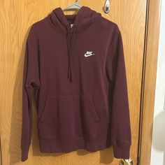 Maroon Men’s Nike Hoodie. Size Small. Worn Once. Still Feels Brand New After One Wash. Nike Hoodie Men, Maroon Nike, Sweaters Men, Nike Brown, Nike Sweaters, Nike Sweater, Hoodie Men, Nike Hoodie, Men's Nike